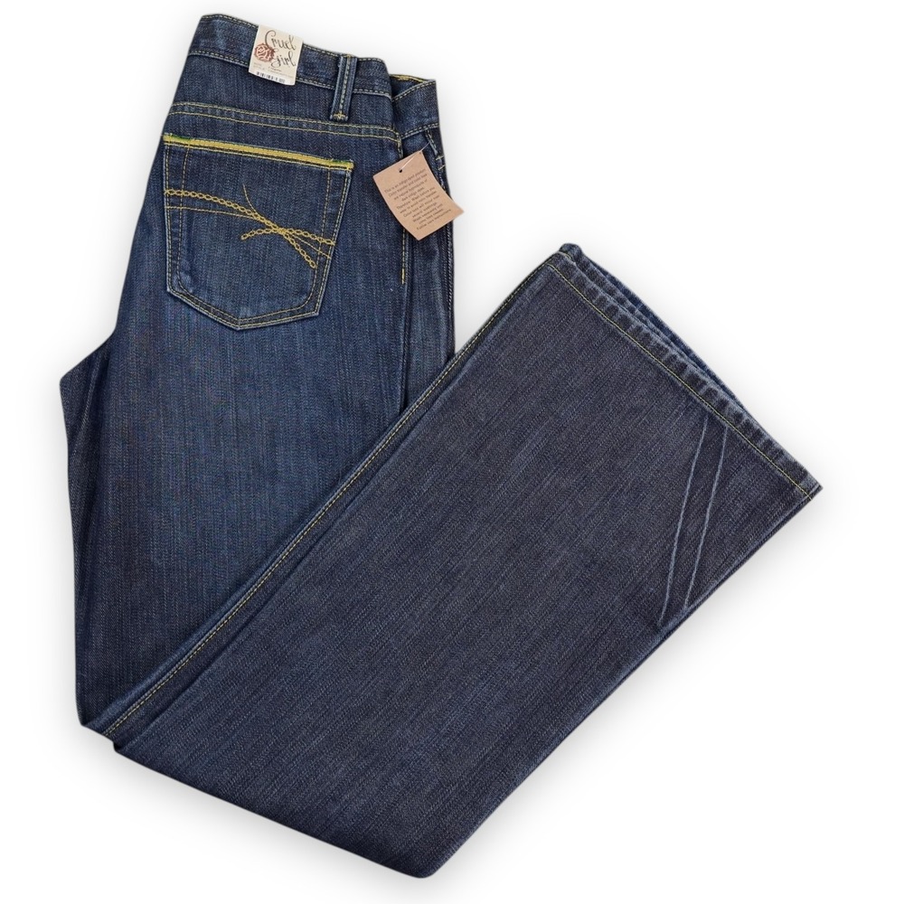 Cruel Girl Allison Low Lean Jeans Size 7 BootCut Western Rodeo Y2K Denim Blue